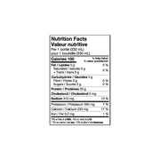 brüst unsweetened dark roast protein coffee nutrition facts label — 100 calories, 20g protein, 0g sugar per 330ml bottle