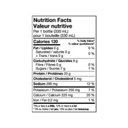 brüst original light roast protein coffee nutrition facts label — 120 calories and 20g protein per 330ml bottle