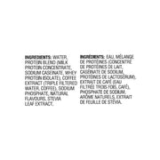 brüst pumpkin spice latte protein coffee ingredients list in English and French